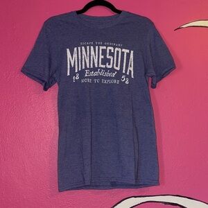 Blue Minnesota Graphic T-Shirt